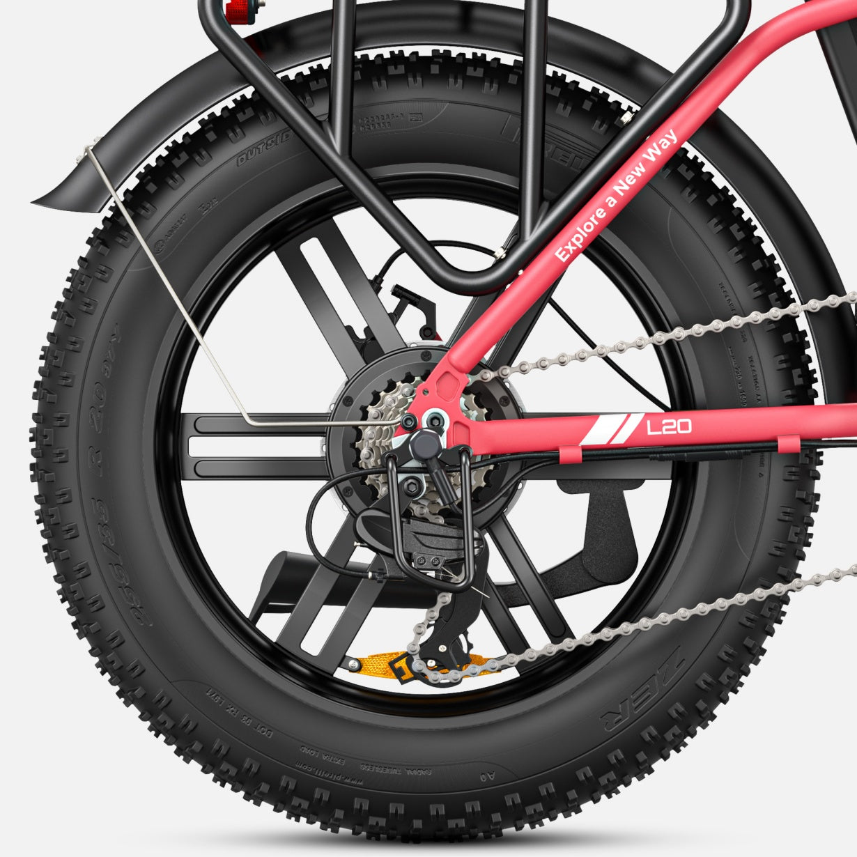ENGWE L20 140KM Long-Range Step-thru Electric Fat Tire Bicycle