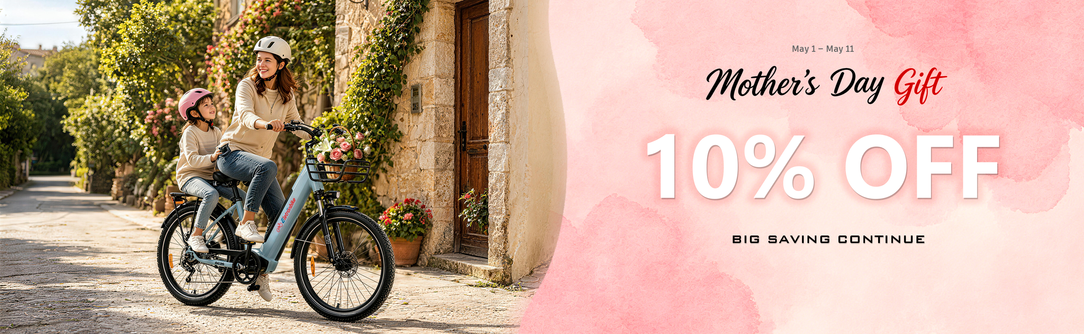 Mother’s Day Gift Guide 2026: Best E-Bikes for Moms (10% OFF)