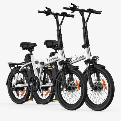 080 Folding Ebike for beginner-2 packs white