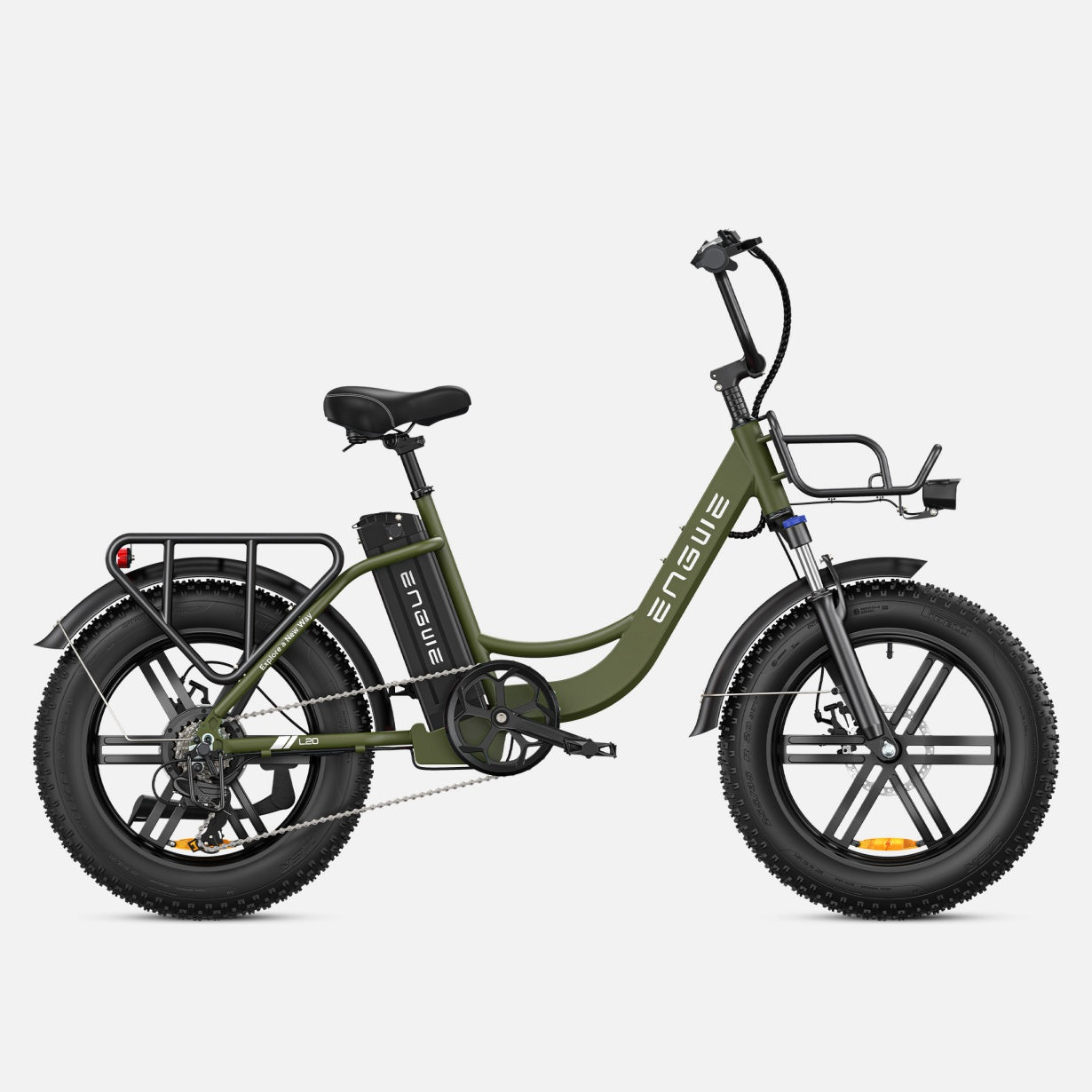 ENGWE L20 140KM Long-Range Step-thru Electric Fat Tire Bicycle