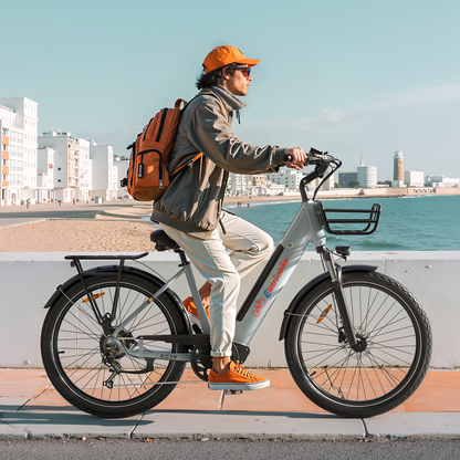 Eletronbike OC26 city ebike-riding casually