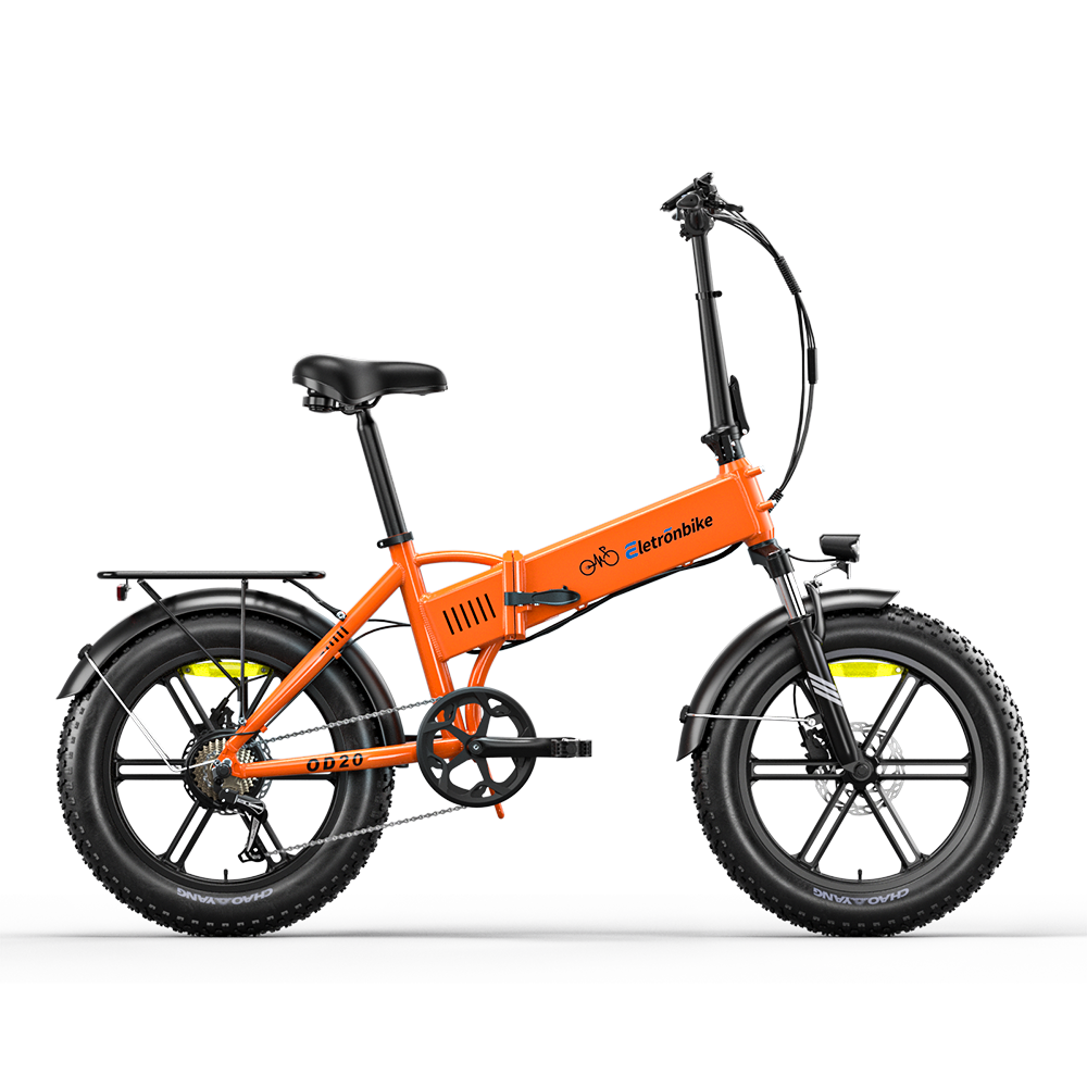 Eletronbike OD20 Foldable ebikes-Orange side