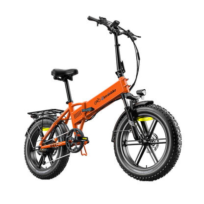 Eletronbike OD20 Foldable ebikes-orange right side