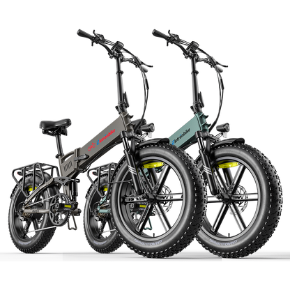 Eletronbike OG20 Folding E- Bike-Black and Green-2